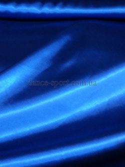 Ткань атлас синий электрик